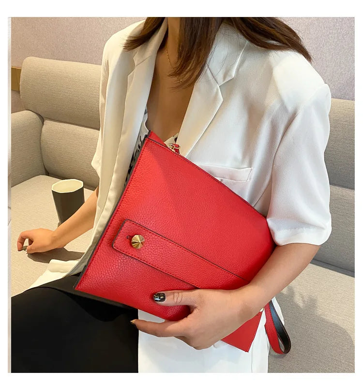 Fashion Luxury Handbag Women Bags PU Leather Designer ladies Evening Envelope Bag Female Day Clutches 2023 new lady Clutch purse