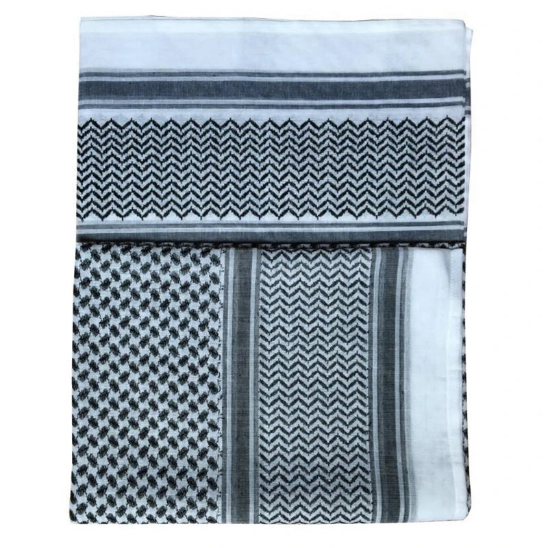 Tactical Shemagh Scarf Arab Keffiyeh Scarf Arabic Cotton Paintball Hunting Camouflage Head Scarf Airsoft Face Mask