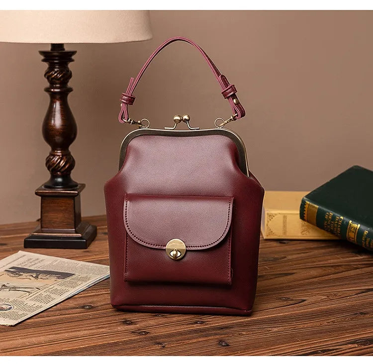 NIGEDU women shoulder bags Korean style Metal Buckle clip Ladies Handbags PU Leather lady Sling bag female Crossbody Bag purses