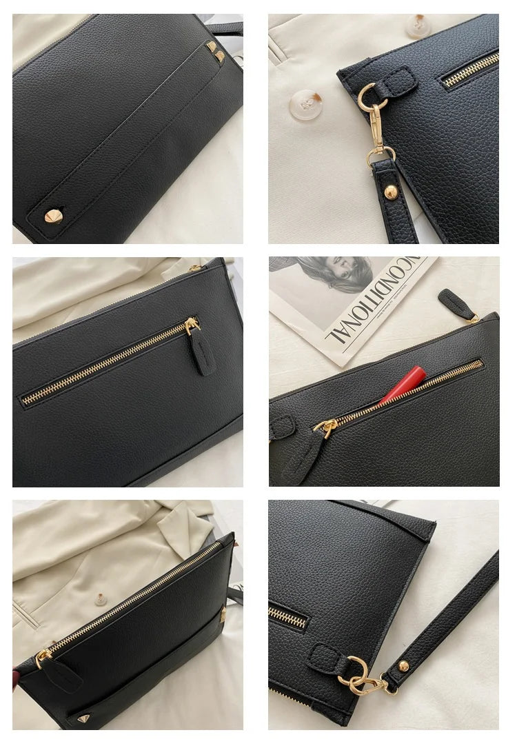 Fashion Luxury Handbag Women Bags PU Leather Designer ladies Evening Envelope Bag Female Day Clutches 2023 new lady Clutch purse