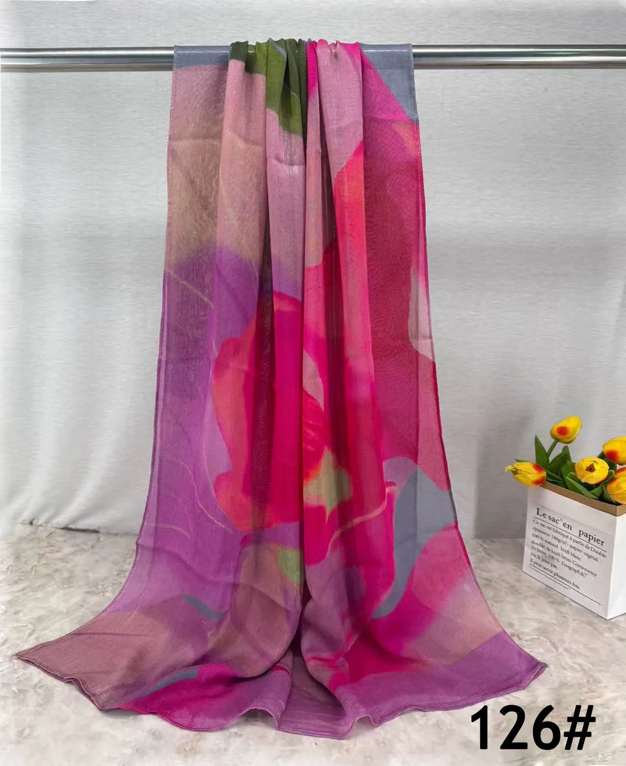 168colors Modal Print Hijab Scarf Premium Soft Breathable Muslim Fashion Headscarf Head Scarf Headwraps for Women Hijabs Turban