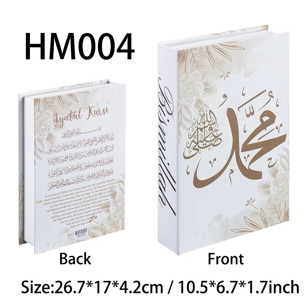 New Islamic Series Luxury Fake Books Home Decoration Remote Control Storage Box Coffee Table Fashion Home Decoration Accessories