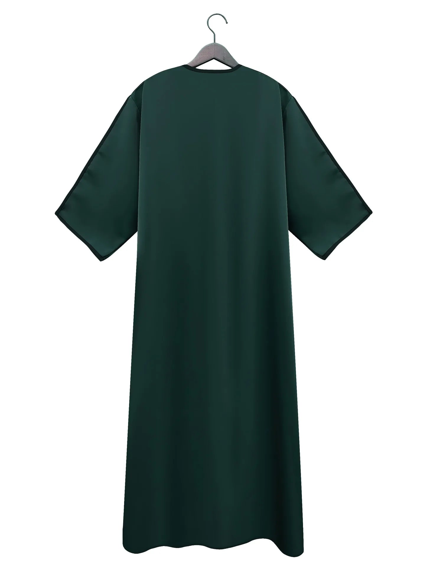 Men's Long Sleeve Muslim Abaya Islamic Dress Moroccan Thobe Jubba Kandora Djellaba Middle Eastern Saudi Clothing Casual Polyester Blend