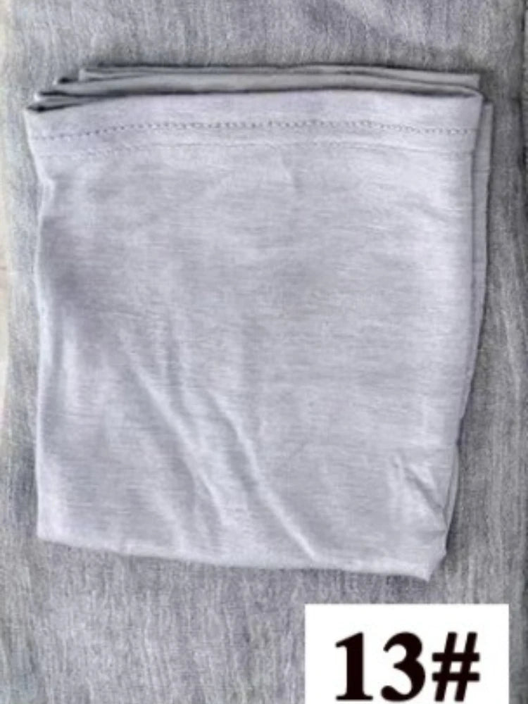 Rayon Cotton Hijab with Inner Cap Set Premium Wrinkle Scarf Headscarf Shawl Dirty Dyed Vintage Soft Muslim Turban Hijabs Women