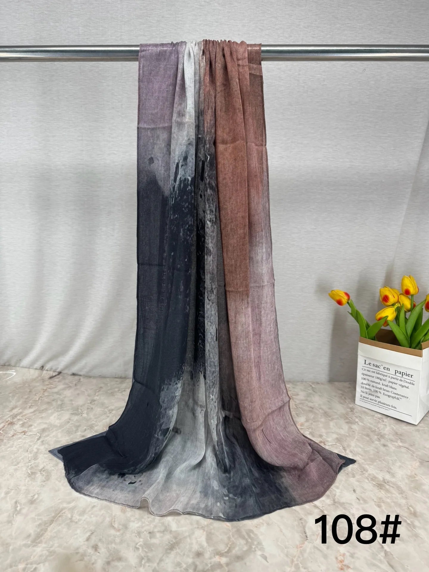 168colors Modal Print Hijab Scarf Premium Soft Breathable Muslim Fashion Headscarf Head Scarf Headwraps for Women Hijabs Turban