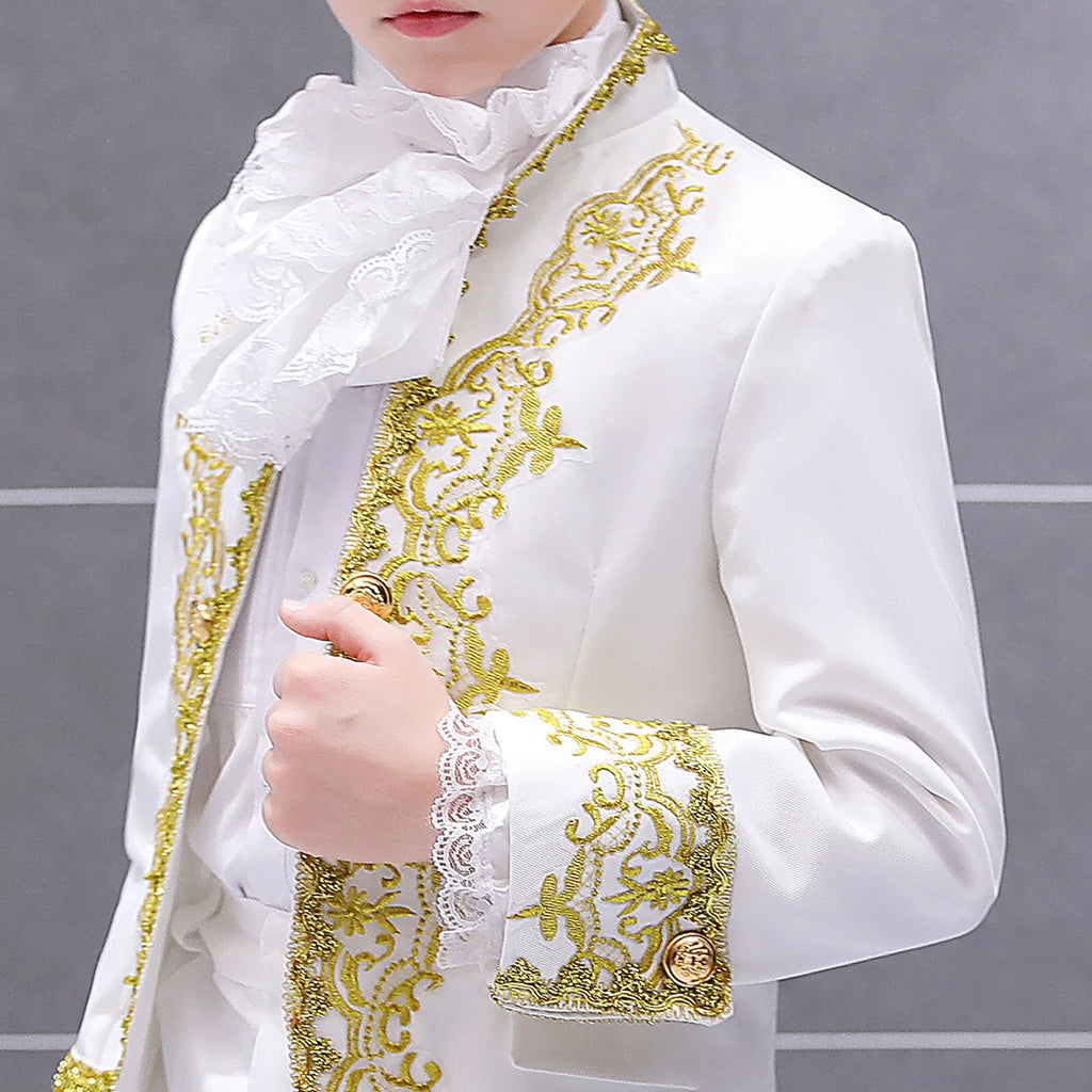 Boys Suit kids Prince Costume Halloween Carnival Outfit Teenager Wedding Photography Graduation Prom Birthday Party Gift Tuxedo