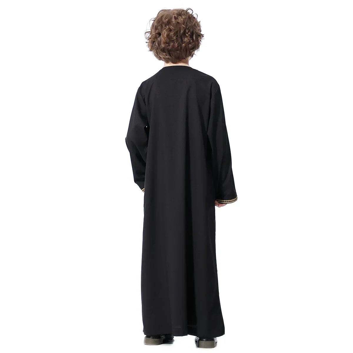 Muslim Saudi Arab Boys Robe Kids Abaya Kaftan Prayer Islam Ramadan Clothing Long Sleeve Thobe Middle East Teenage Dress Dubai