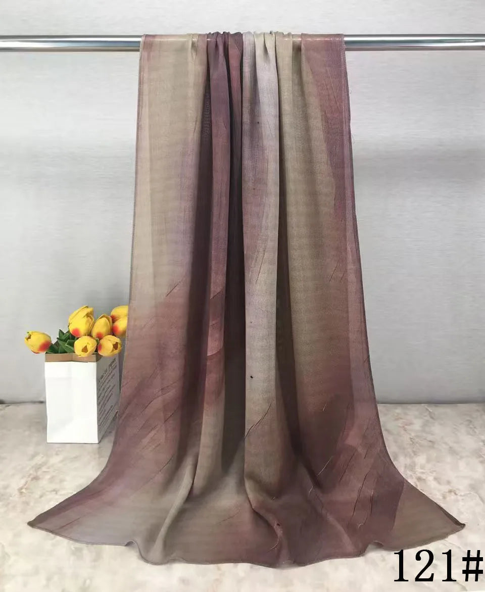 168colors Modal Print Hijab Scarf Premium Soft Breathable Muslim Fashion Headscarf Head Scarf Headwraps for Women Hijabs Turban