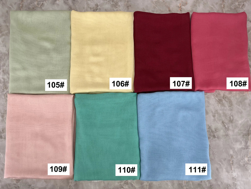 colors Modal Hijab Scarf Rayon Cotton Hijabs for Women Plain Shawls Scarf Muslim Fashion Headscarf Islamic Turban Headband