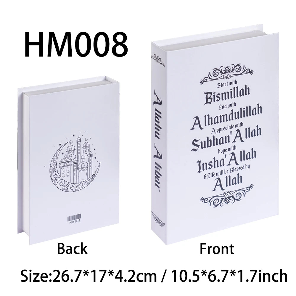 New Islamic Series Luxury Fake Books Home Decoration Remote Control Storage Box Coffee Table Fashion Home Decoration Accessories