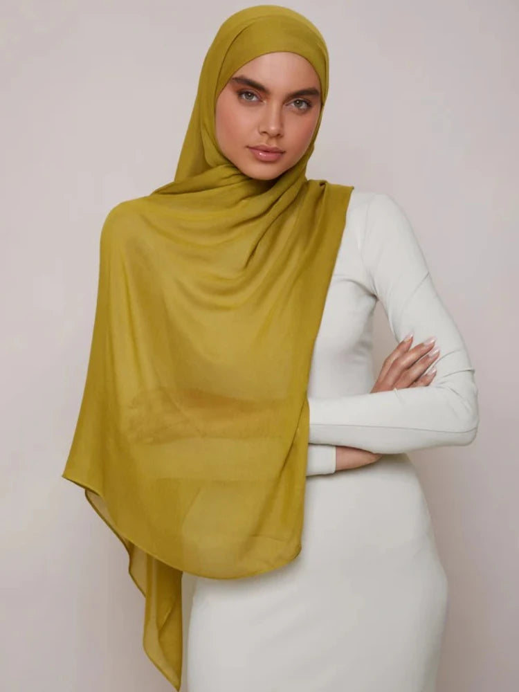 colors Modal Hijab Scarf Rayon Cotton Hijabs for Women Plain Shawls Scarf Muslim Fashion Headscarf Islamic Turban Headband