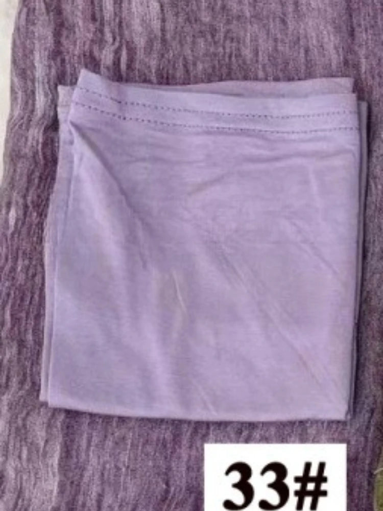 Rayon Cotton Hijab with Inner Cap Set Premium Wrinkle Scarf Headscarf Shawl Dirty Dyed Vintage Soft Muslim Turban Hijabs Women