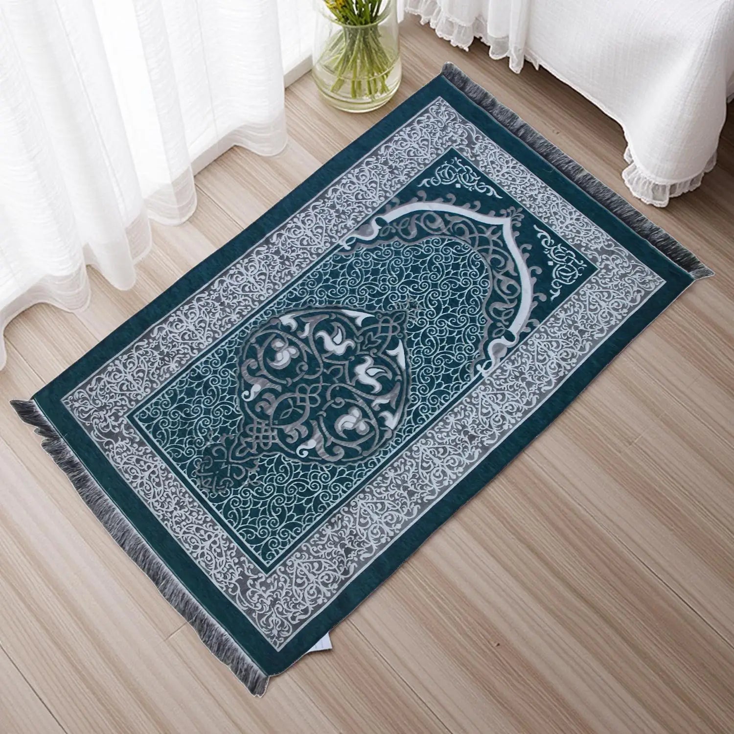 Muslim Prayer Rug Islamic Turkish Prayer Rugs Prayer Mat for Women and Men Great Ramadan Gifts Islam Carpet Portable Muslims Mat