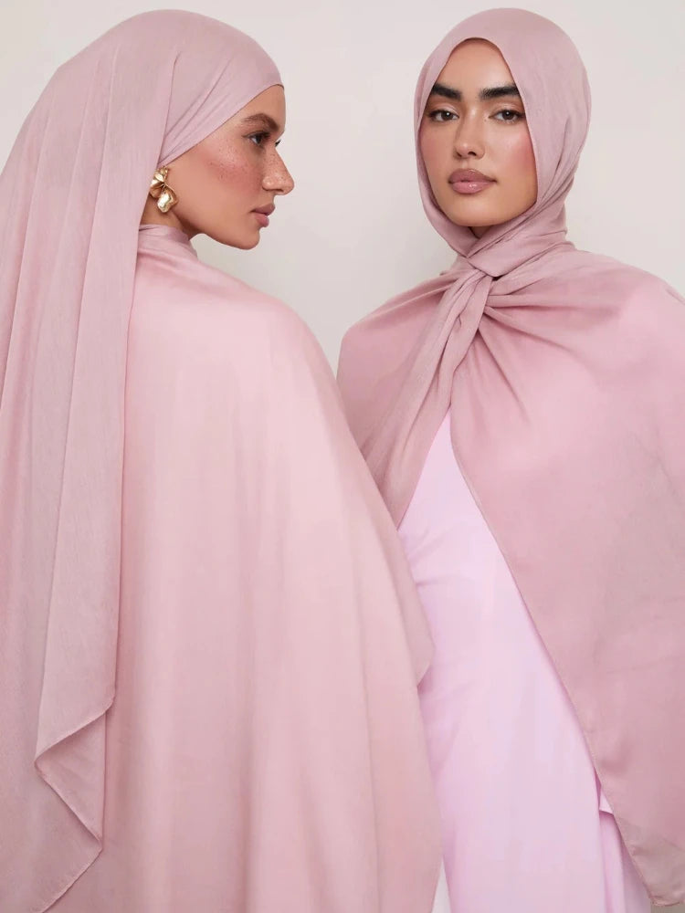 colors Modal Hijab Scarf Rayon Cotton Hijabs for Women Plain Shawls Scarf Muslim Fashion Headscarf Islamic Turban Headband