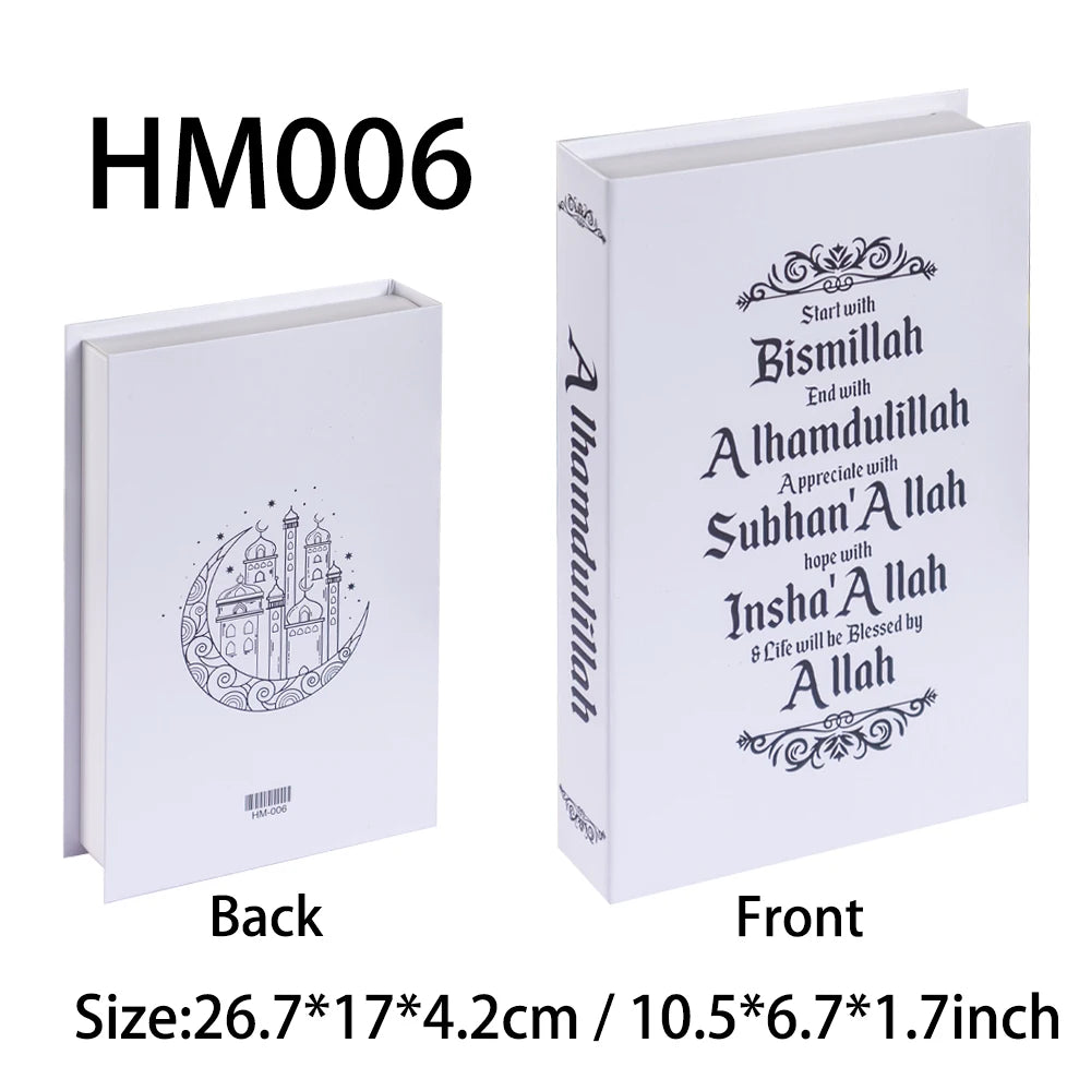 New Islamic Series Luxury Fake Books Home Decoration Remote Control Storage Box Coffee Table Fashion Home Decoration Accessories