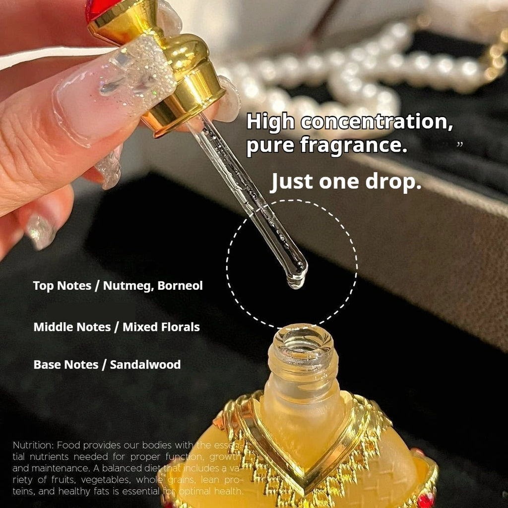 Arabic Pheromone Perfume Oriental Gold Concentrated Perfume Refreshing Fragrance Perfume Essential Oil Long-Lasting Fragrance
