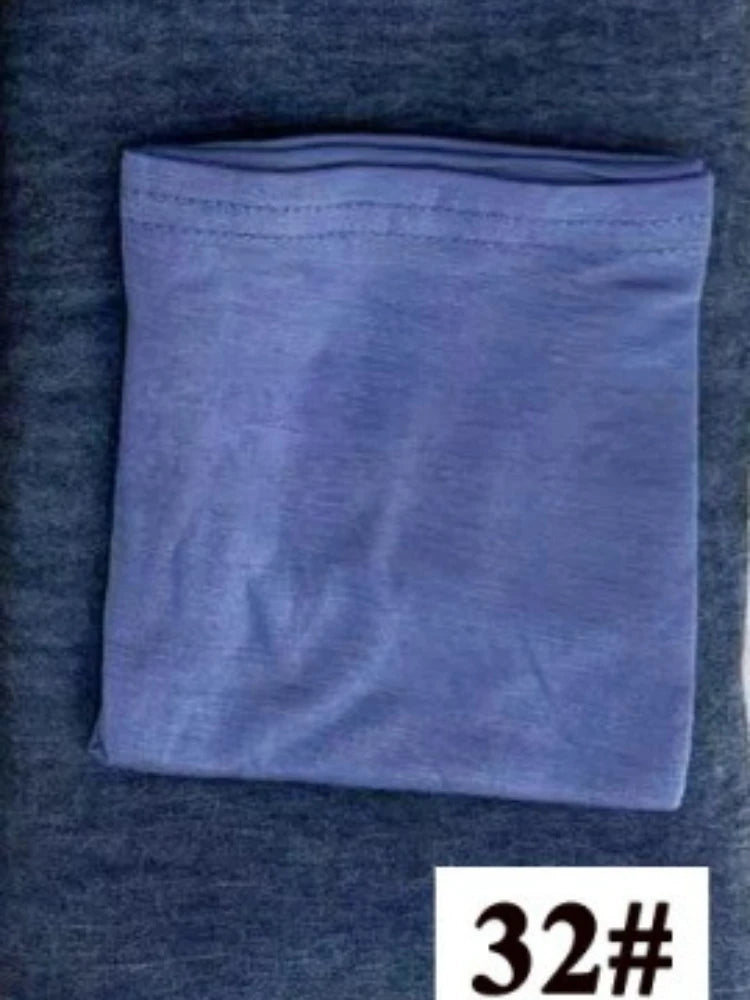 Rayon Cotton Hijab with Inner Cap Set Premium Wrinkle Scarf Headscarf Shawl Dirty Dyed Vintage Soft Muslim Turban Hijabs Women