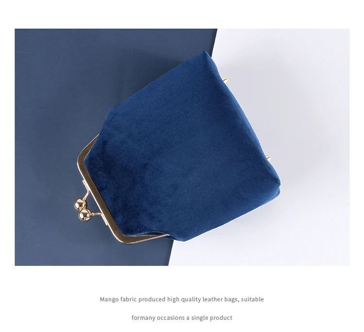 5 Colors Bags Shell Lock Women Bags Velvet Soft Bag Women's Handbags Chain Women Shoulder Crossbody Bag Fringe