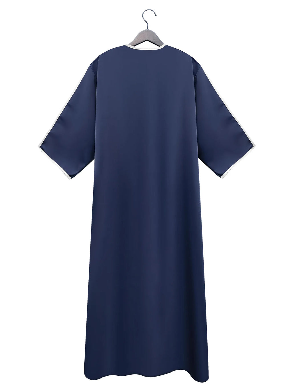 Men's Long Sleeve Muslim Abaya Islamic Dress Moroccan Thobe Jubba Kandora Djellaba Middle Eastern Saudi Clothing Casual Polyester Blend