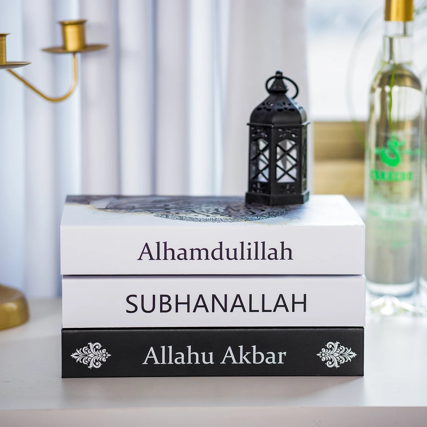 New Islamic Series Luxury Fake Books Home Decoration Remote Control Storage Box Coffee Table Fashion Home Decoration Accessories