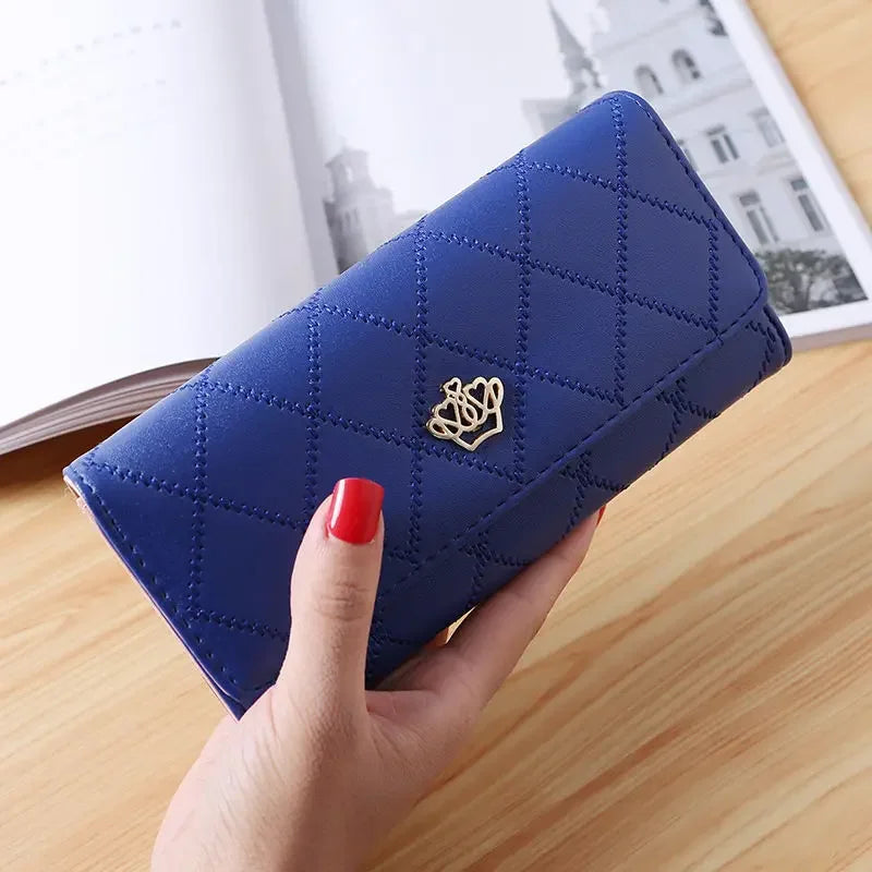 New Large Capacity Women's Wallet Fashionable Long Leather Clutch Bag Mobile Phone Bag Student Coin Purse Handheld Card Holder