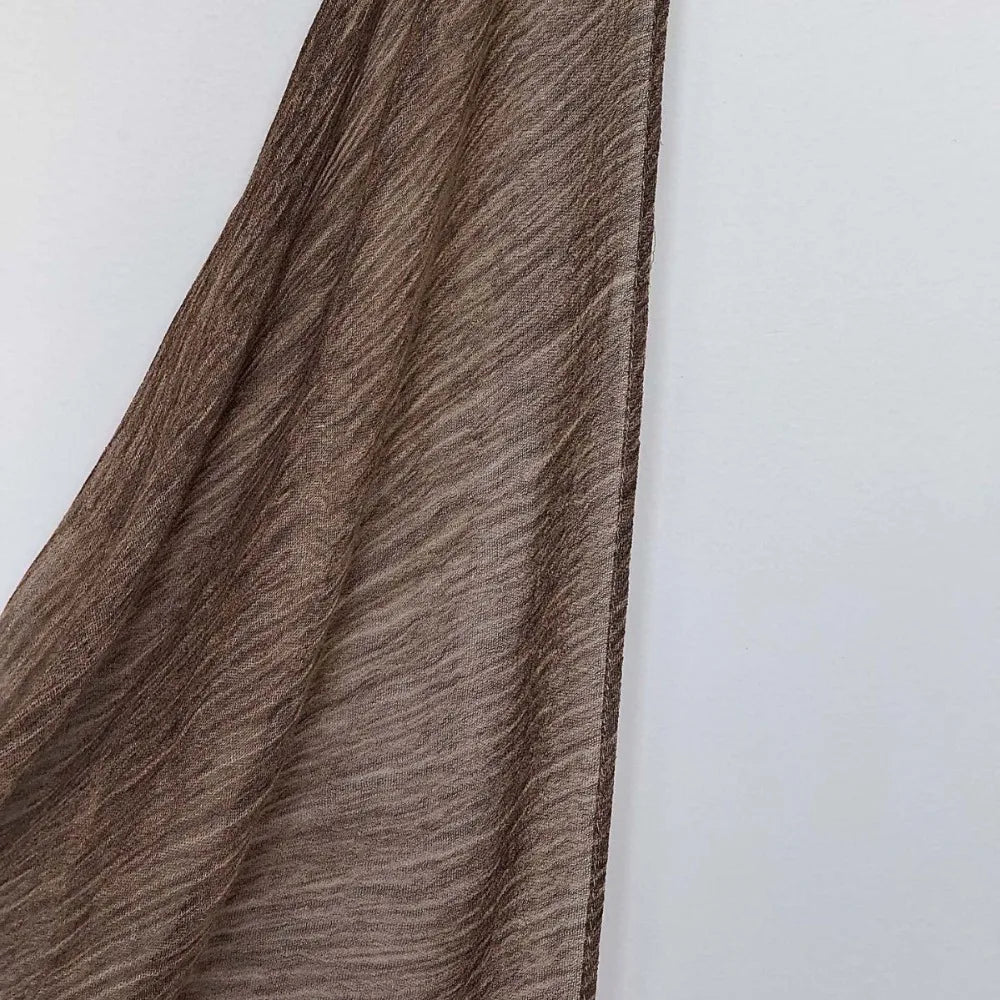 Rayon Cotton Hijab with Inner Cap Set Premium Wrinkle Scarf Headscarf Shawl Dirty Dyed Vintage Soft Muslim Turban Hijabs Women