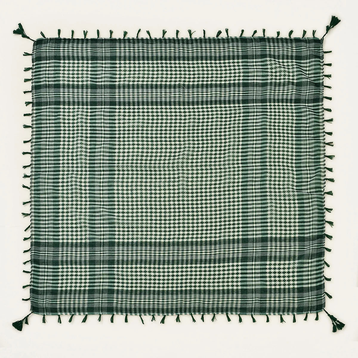 Saudi Arabic Islamic Accessories Men Praying Hat Headscarf Headband Muslim Traditional Costumes Clothing Plaid Turban 140*140cm