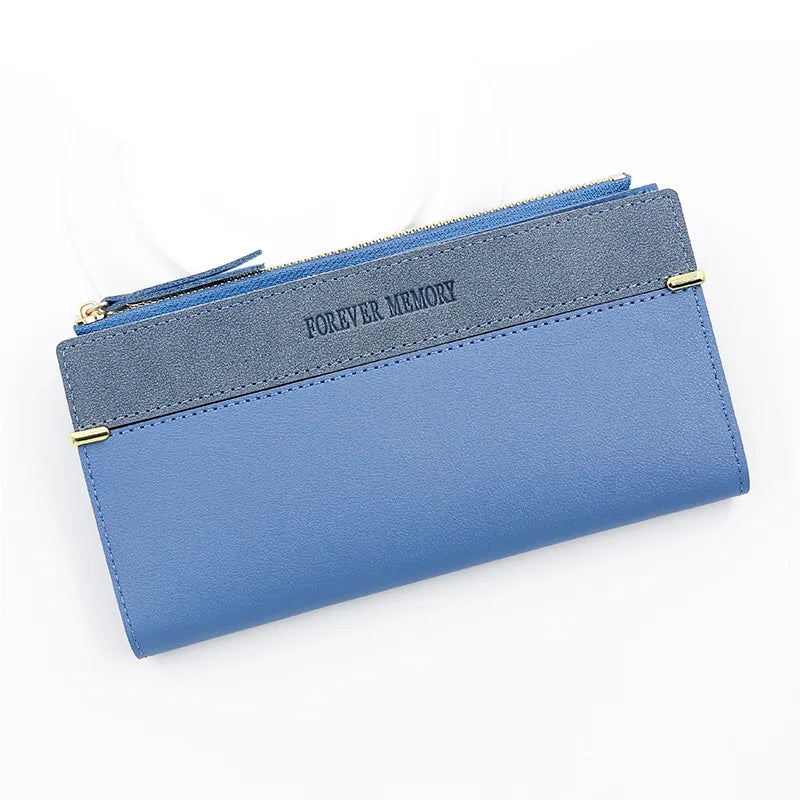 New Women Long Wallets Handbag Zipper Coin Pocket Female Purse Photo Holder Credit Card Holder Women's Clutch Wallet