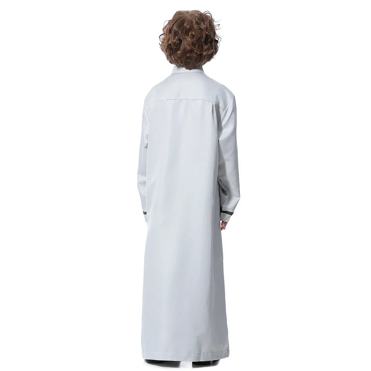 Muslim Saudi Arab Boys Robe Kids Abaya Kaftan Prayer Islam Ramadan Clothing Long Sleeve Thobe Middle East Teenage Dress Dubai