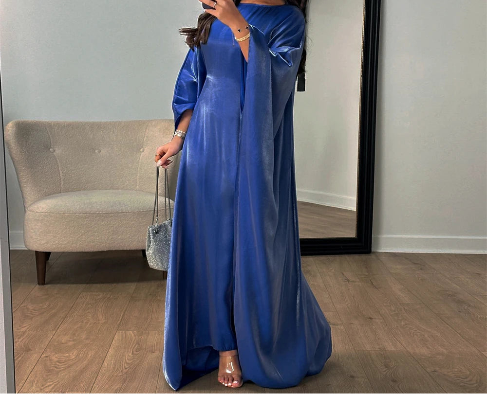 Maxi Dress Kebaya Abayas For Women Kaftan Robe Musulmane Femme Vestidos