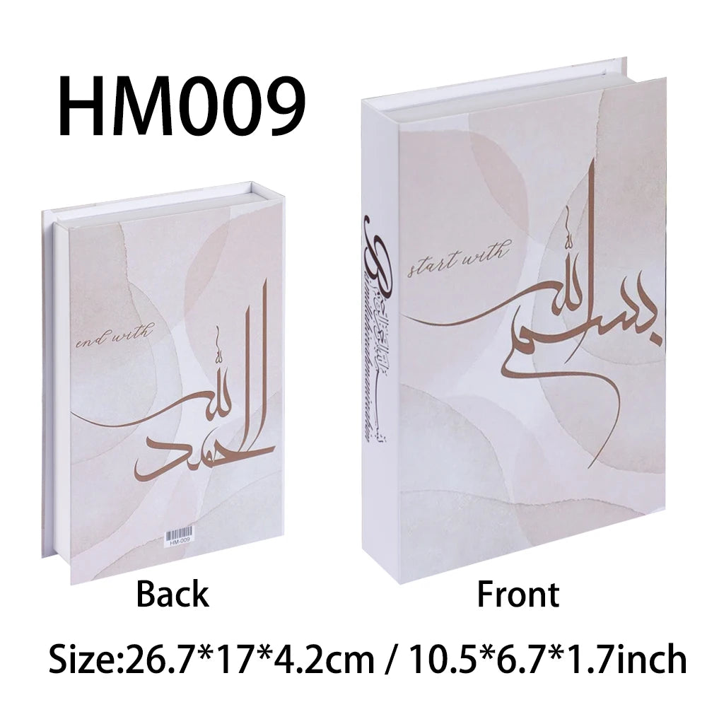 New Islamic Series Luxury Fake Books Home Decoration Remote Control Storage Box Coffee Table Fashion Home Decoration Accessories