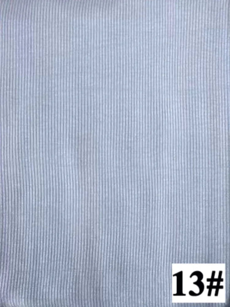 Premium Bamboo Ribbed Jersey Hijab Scarf for Women Elastic Breathable Thread Knitted Scarf Women Soft Striped Headscarf Bandana