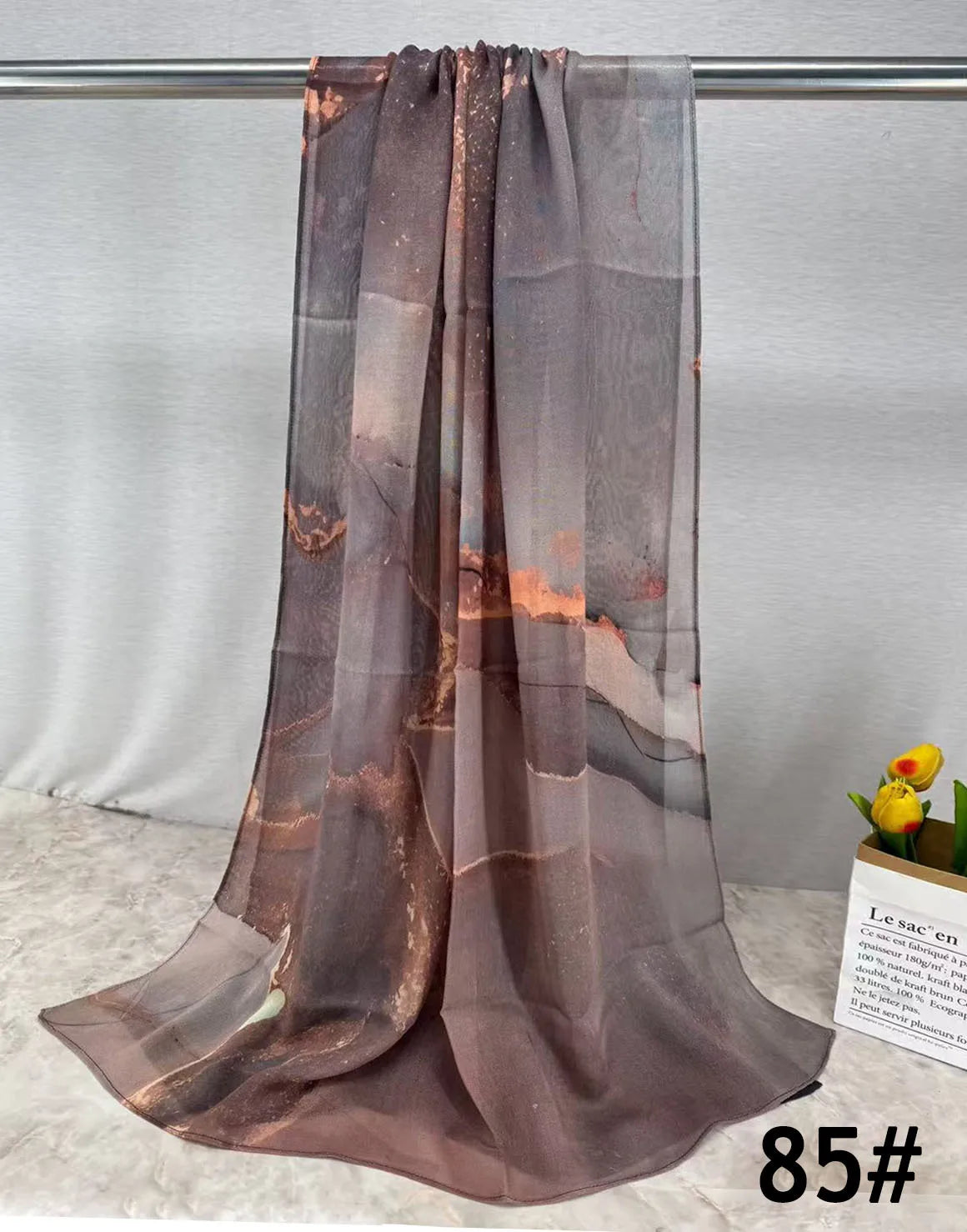 168colors Modal Print Hijab Scarf Premium Soft Breathable Muslim Fashion Headscarf Head Scarf Headwraps for Women Hijabs Turban