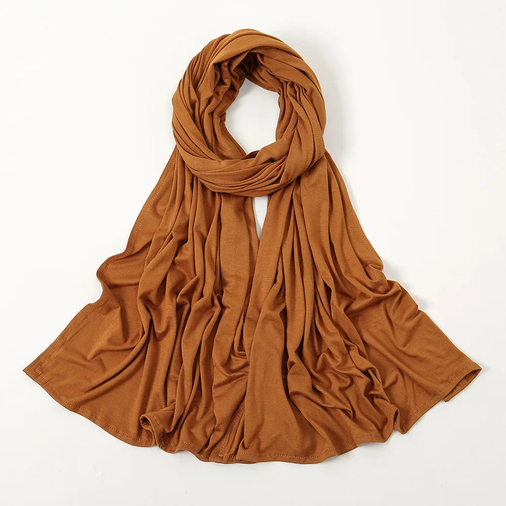Premium Jersey Hijab Scarf For Muslim Women Turban Femme Africaine Hijabs For Woman Head Wrap Hoofddoek Headscarf Ramadan
