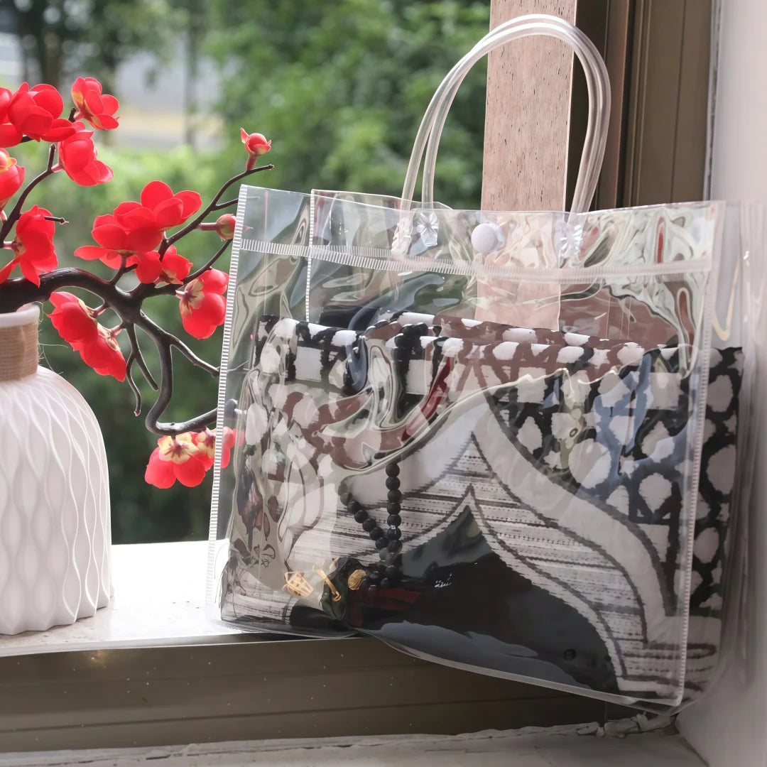 Muslim Prayer Rug and Beads with Portable Elegant Bag Soft Islamic Prayers Rug Islamic Gifts for Eid Ramadan,Travel Prayer Carpe