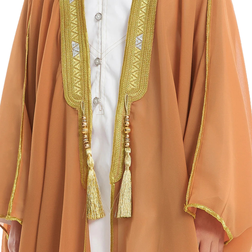 Eid Muslim Boys Jubba Thobe Children Open Abaya Prayer Kaftan Ramadan Morocco Jubba Modest Islamic Dubai Saudi Abayas Thobe
