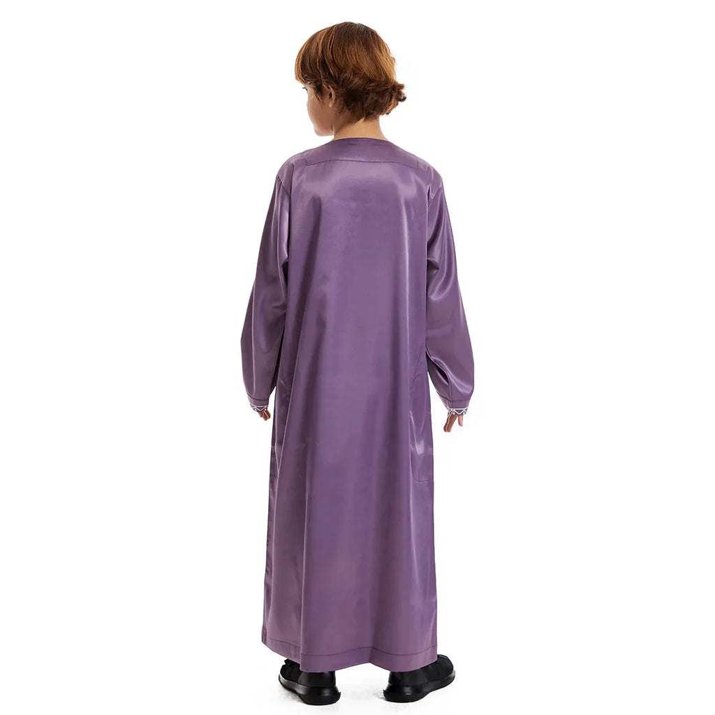 Eid Muslim Children Abaya Ramadan Jubba Prayer Thobe Boy Kids Abayas Islam Long Robe Gown Kaftan Dubai Arab Tassel Dishdasha