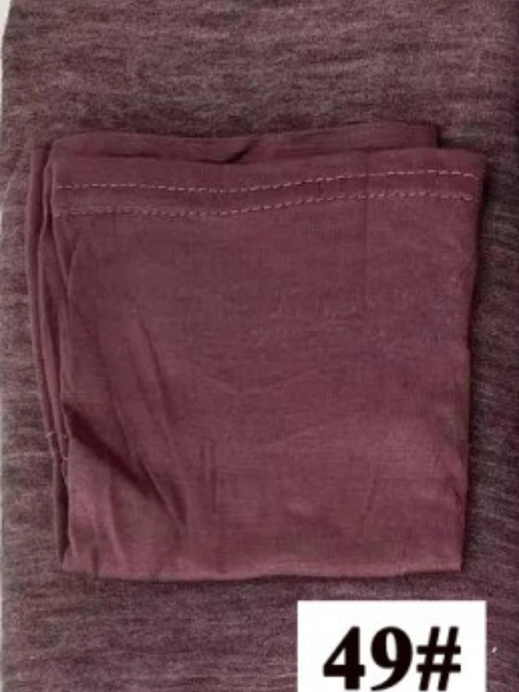 Rayon Cotton Hijab with Inner Cap Set Premium Wrinkle Scarf Headscarf Shawl Dirty Dyed Vintage Soft Muslim Turban Hijabs Women