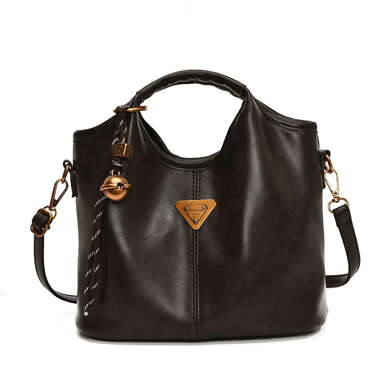 Super popular Maillard small bag for women 2025 new autumn and winter versatile crossbody bag, fashionable hand-held bucket bag