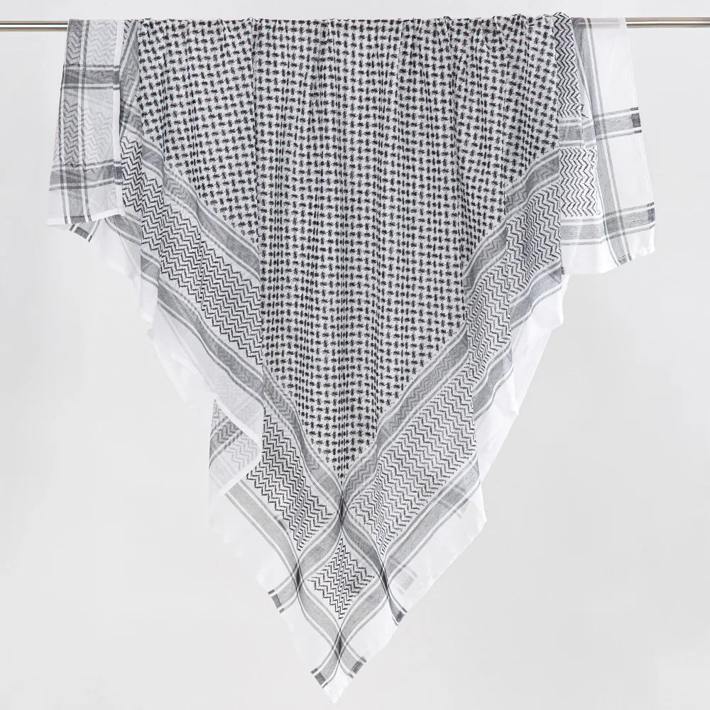 Muslim Men's Head Scarf Saudi Arab Middle Eastern Keffiyeh Scarves Islamic Clothing Male Hijab Turban Shemagh Muhammad Hat