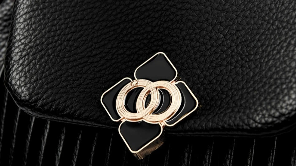 Genuine Brand Top Quality PU Leather Bags for Women Designer Top-Handle Bags Ladies Casual Tote Shoulder Crossbody Bag 2 Layers