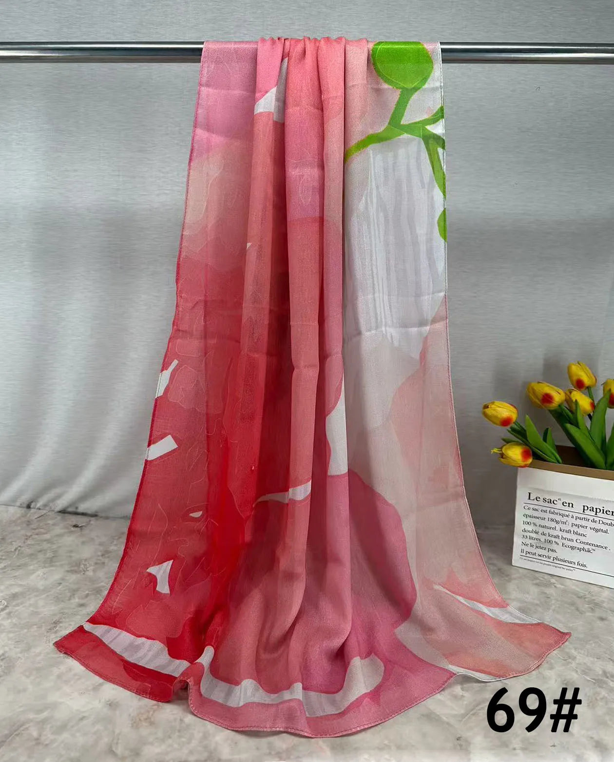 168colors Modal Print Hijab Scarf Premium Soft Breathable Muslim Fashion Headscarf Head Scarf Headwraps for Women Hijabs Turban