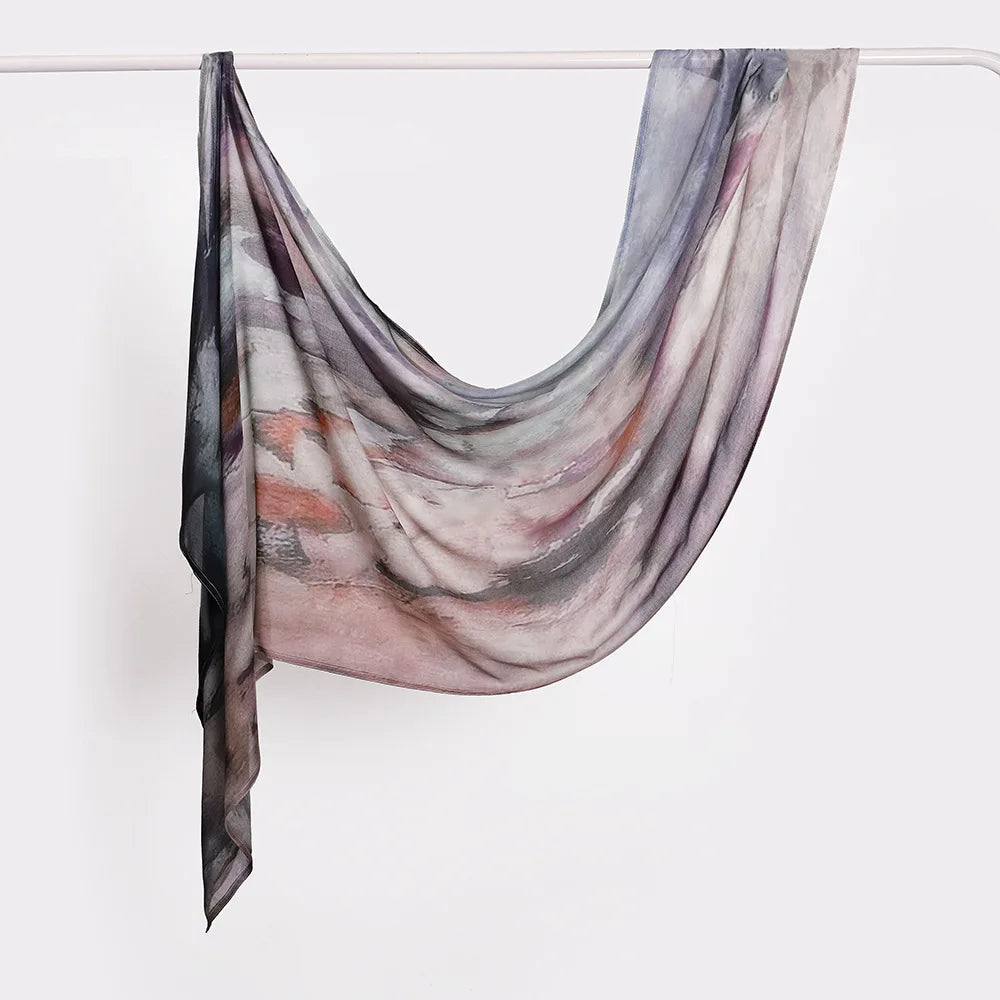 Premium Printed Rayon Modal Hijabs Cotton Hijab Scarf for Women Wraps and Shawls Musulman Headband Islamic Ramadan Turban