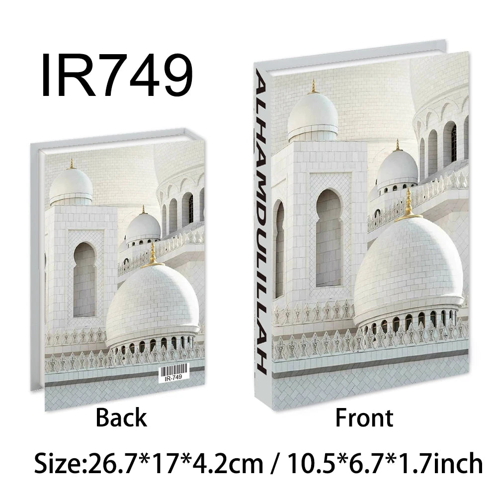 New Islamic Series Luxury Fake Books Home Decoration Remote Control Storage Box Coffee Table Fashion Home Decoration Accessories