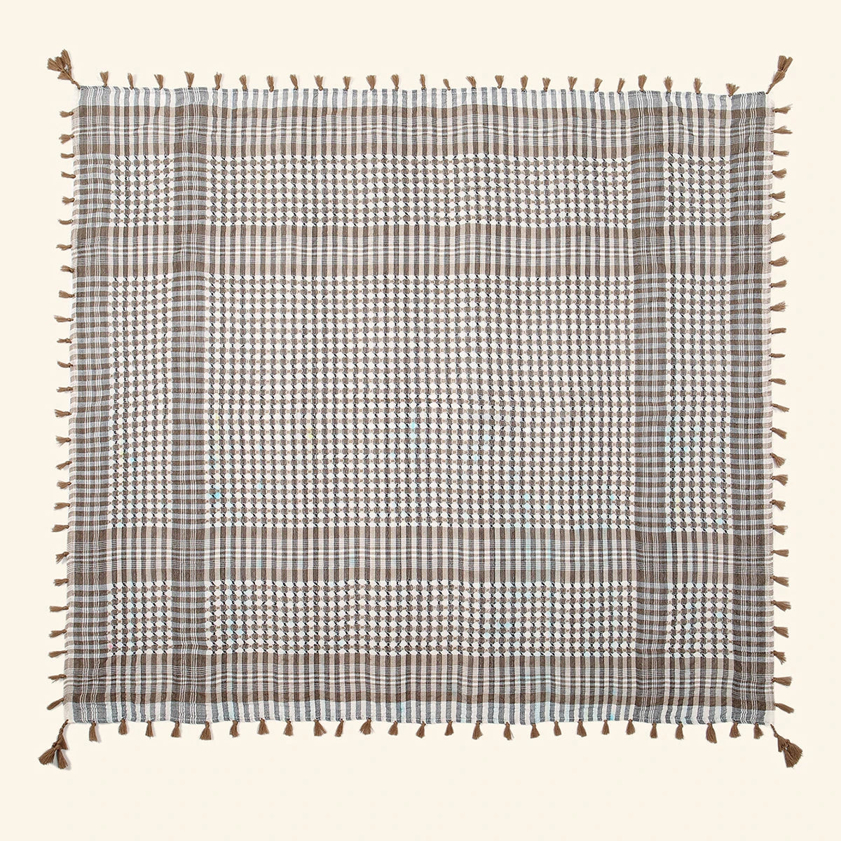 Saudi Arabic Islamic Accessories Men Praying Hat Headscarf Headband Muslim Traditional Costumes Clothing Plaid Turban 140*140cm