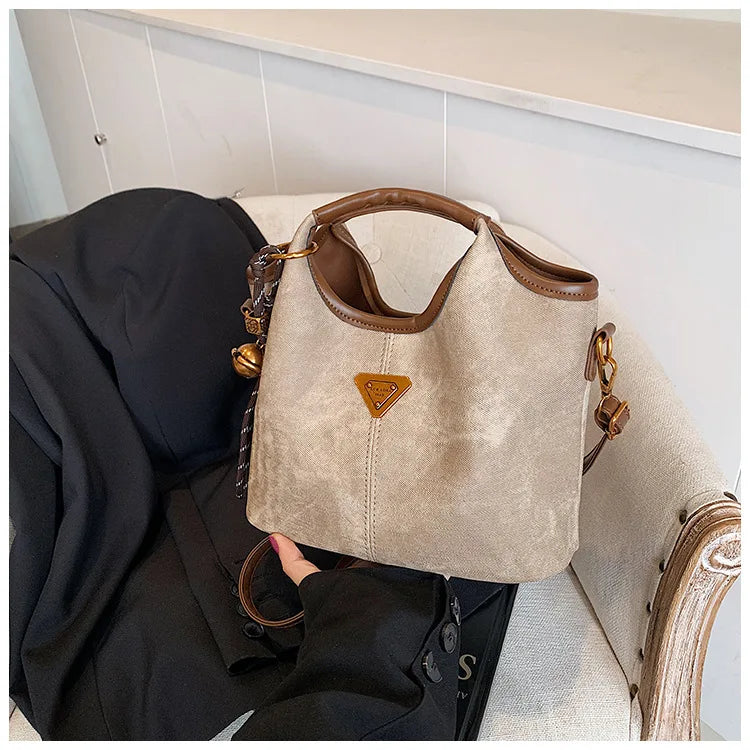 Super popular Maillard small bag for women 2025 new autumn and winter versatile crossbody bag, fashionable hand-held bucket bag
