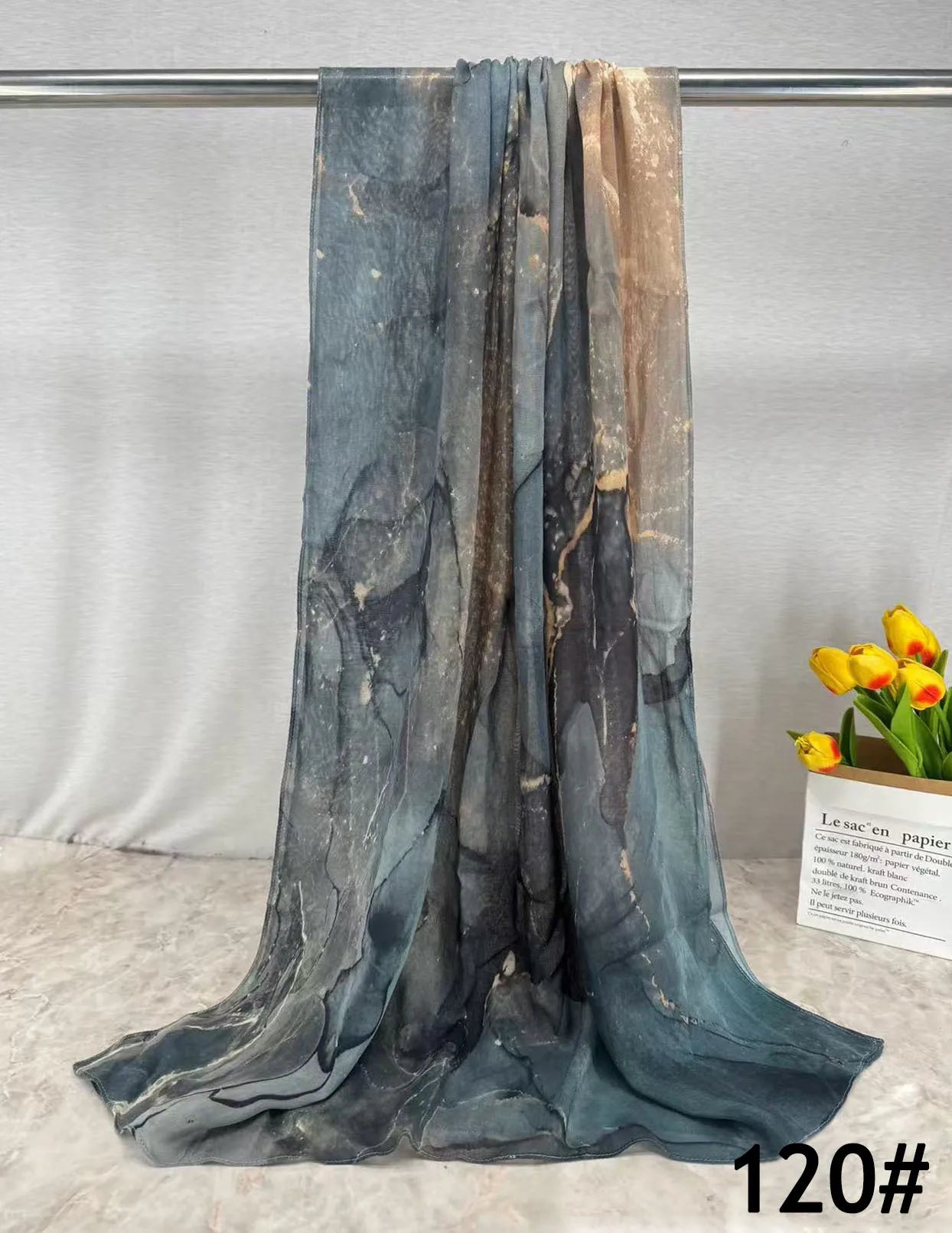 168colors Modal Print Hijab Scarf Premium Soft Breathable Muslim Fashion Headscarf Head Scarf Headwraps for Women Hijabs Turban