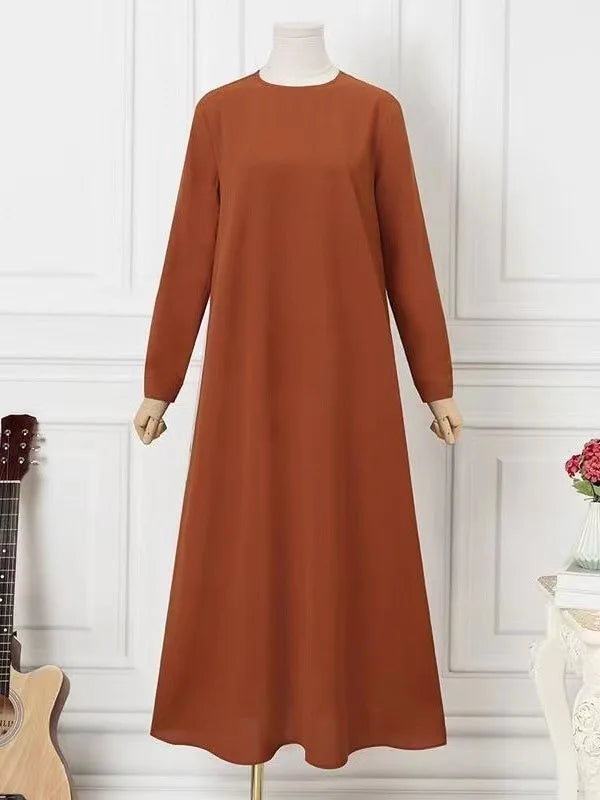 Dress Fashion Women Soft Muslim Abayas Khimar Turkey Islam