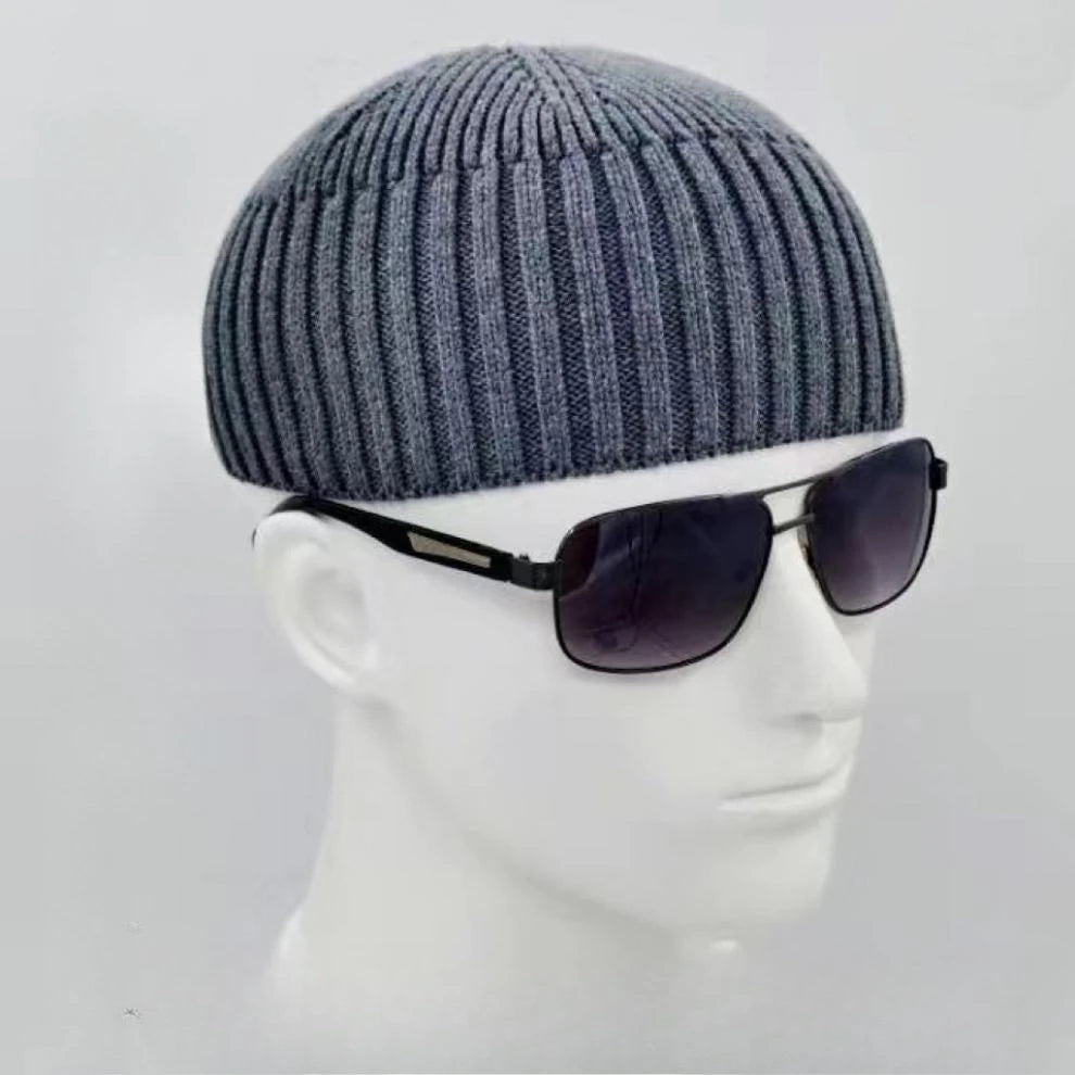 Muslim Hats for Men Pure Cotton Knitting Melon Hat Spring Winter Hijab Elegant High Strength Eid Ramadam Prayer Caps