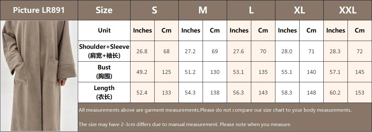 Uni New Open Abaya Winter Abaya Premium Velvet Cardigan Coat Women Abaya Muslim Dresses Modest Women Islamic Clothing